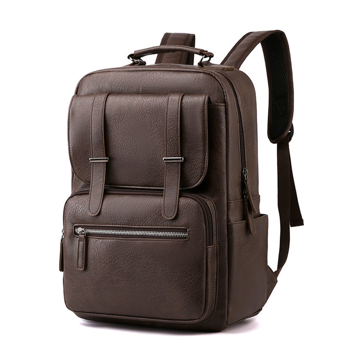 Elegant Leather Laptop Backpack