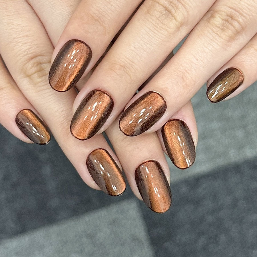 Glossy Press-On Nail Art Set