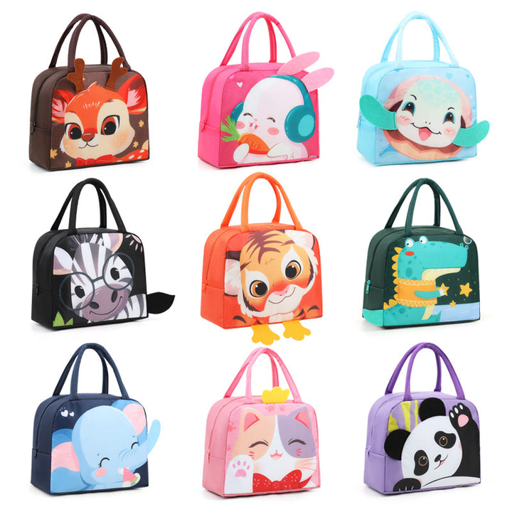 Playful Bunny-Themed Insulated Lunch Bag