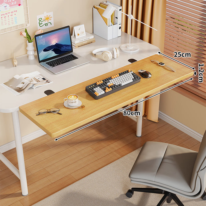 Long Under-Desk Pull-Out Sliding Keyboard and Work Surface Shelf