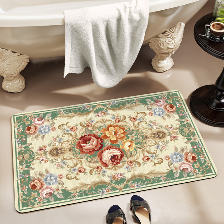 Luxurious Vintage-Inspired Bath Mat Kalsten