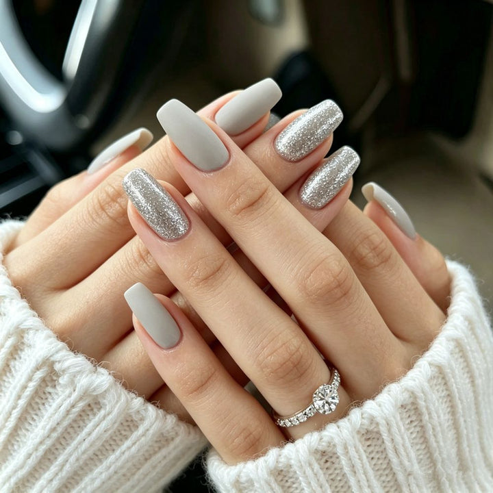 Glamorous Artificial Nails Set Kalsten