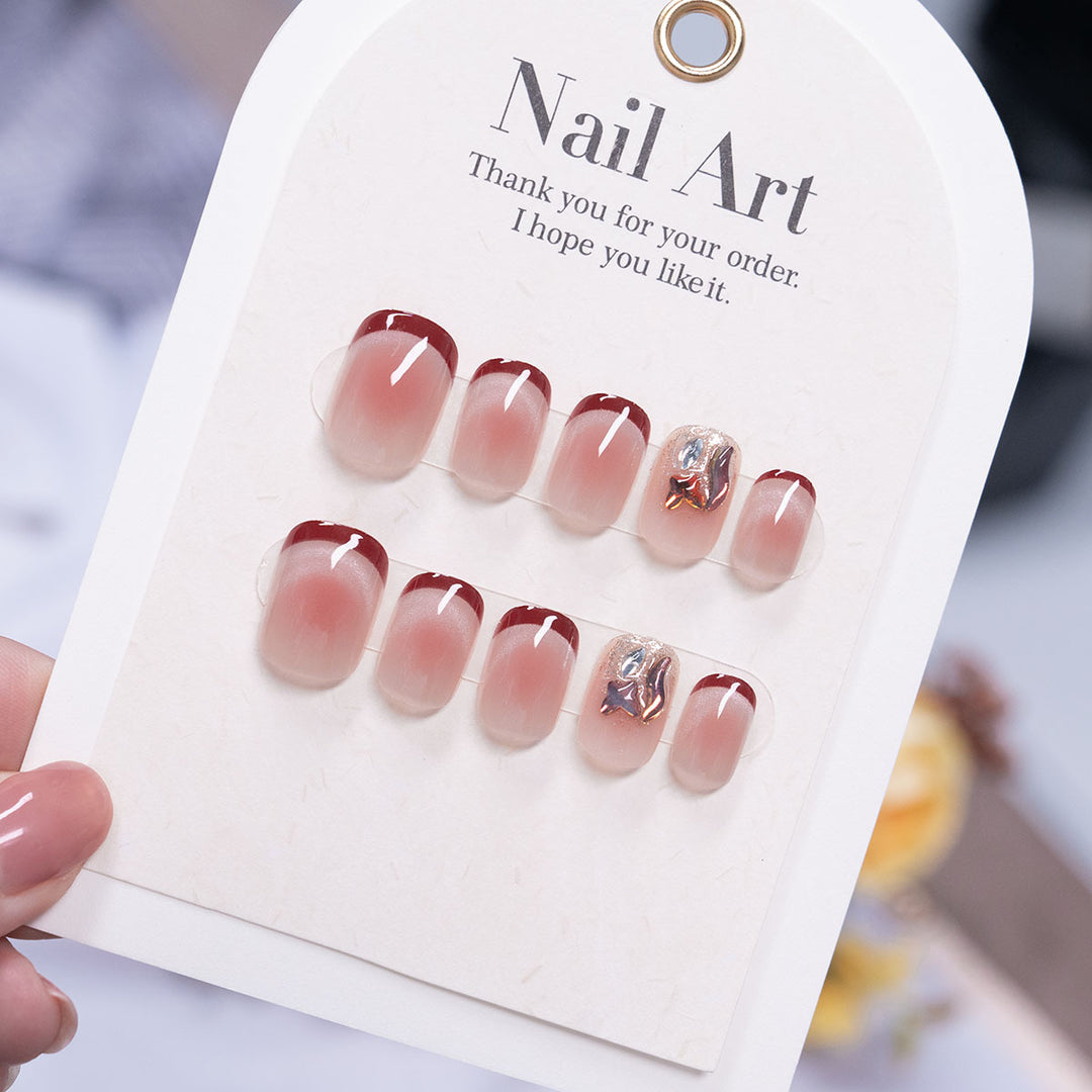 Elegant Gradient Press-On Nail Set