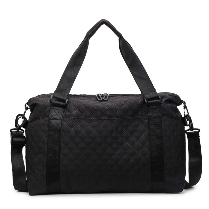 Quilted Fabric Travel Duffle Bag Kalsten