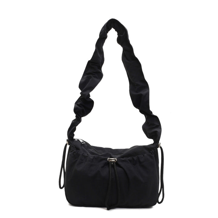 Ruffled Strap Handheld Tote Bag