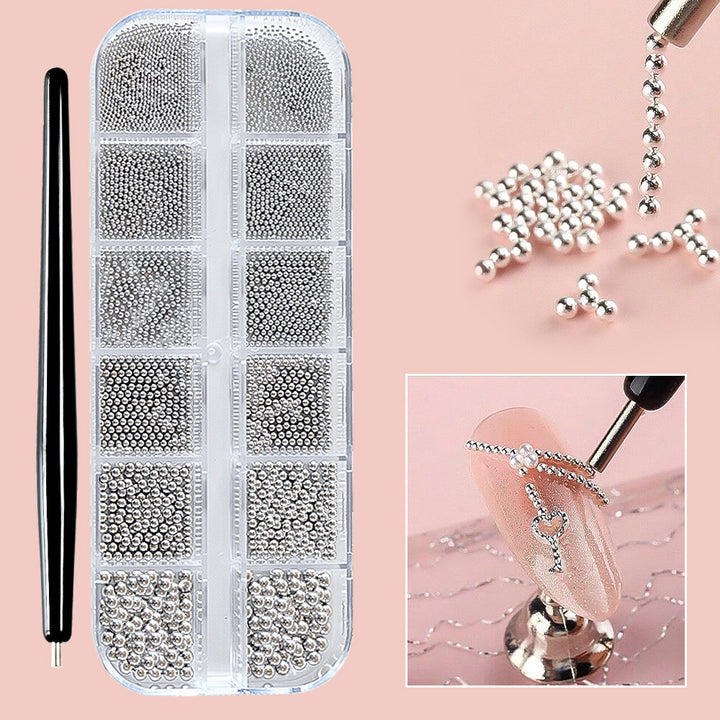 Decorative Nail Art Beads Set