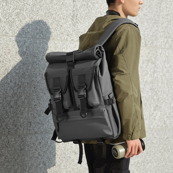 Versatile High-Capacity Roll-Top Backpack Kalsten