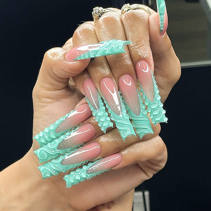 Artistic Sculpted Fantasy Press-On Nail Set Kalsten