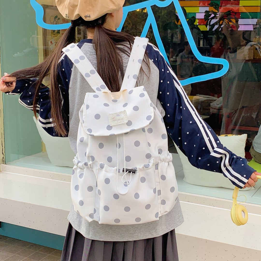 Playful Polka Dot Themed Backpack Kalsten