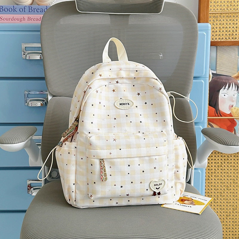 Stylish Checkered Mini Backpack Kalsten
