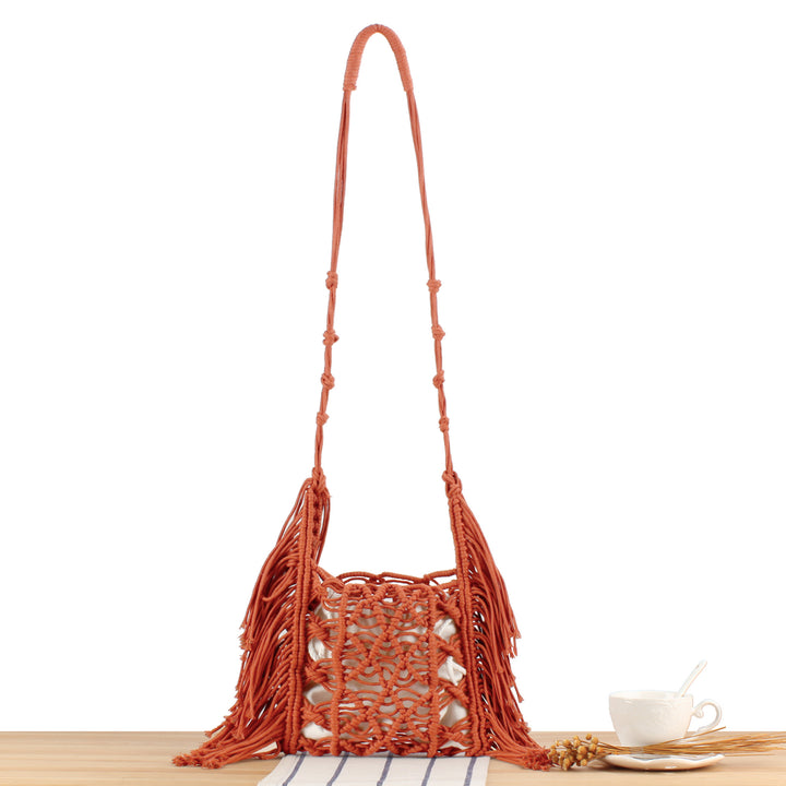 Handbag with Artistic Macramé Design Kalsten 1784182970