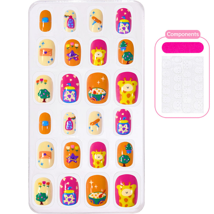 Themed Summer Beach Nail Art Press-On Nails Kalsten