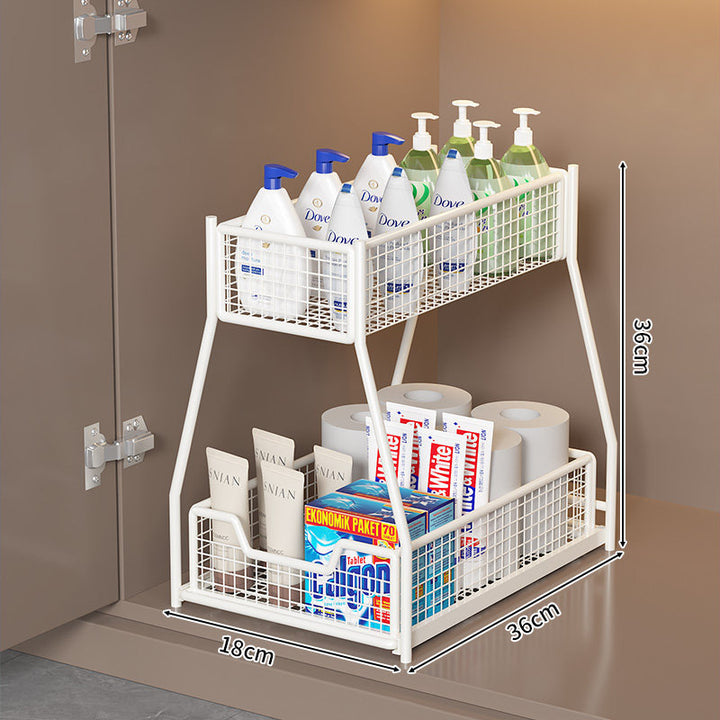 Two-Tier Under-Shelf Storage Organizer Kalsten
