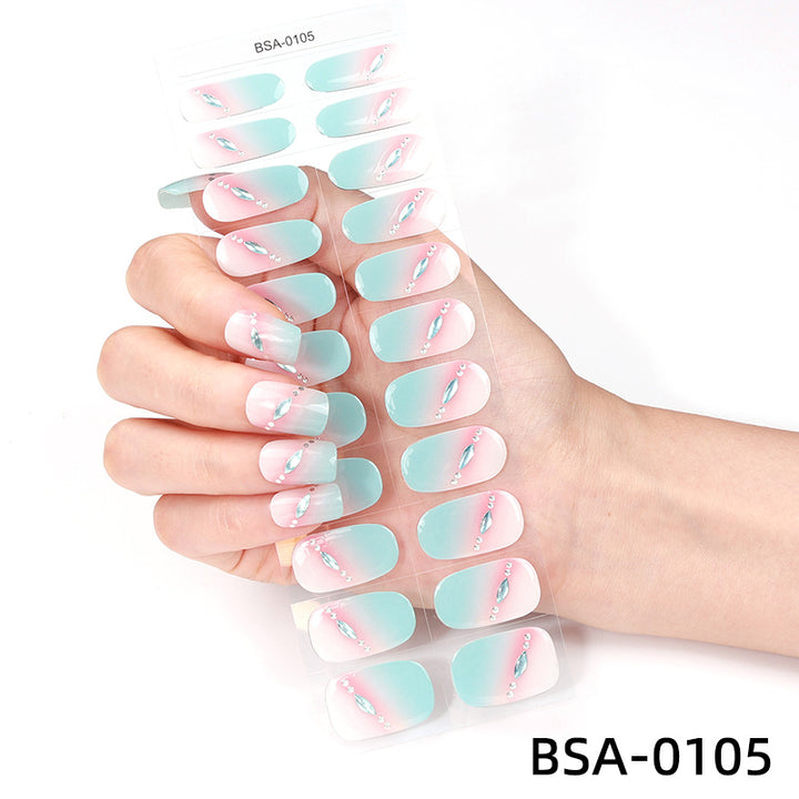 Elegant Rhinestone Nail Art Wraps