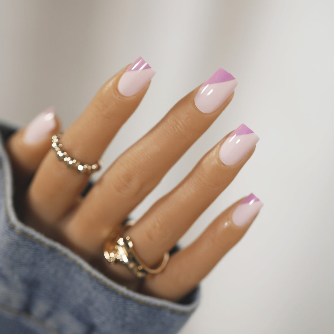 Artistic Nail Art with Modern French Tip Design Kalsten