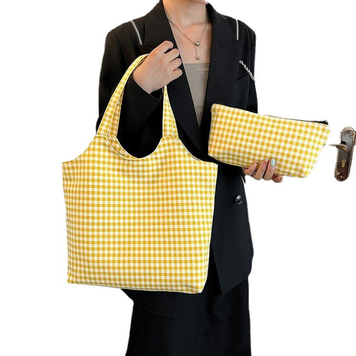 Checkered Gingham Tote Bag
