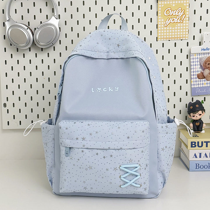 Stylish Star-Printed School Backpack Kalsten 1791205171