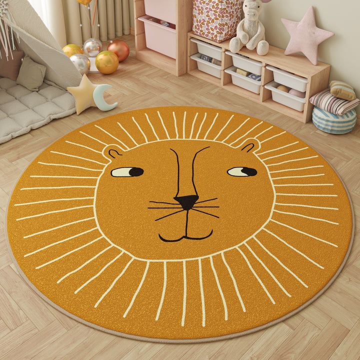 Playful Inspirational Round Area Rug Kalsten