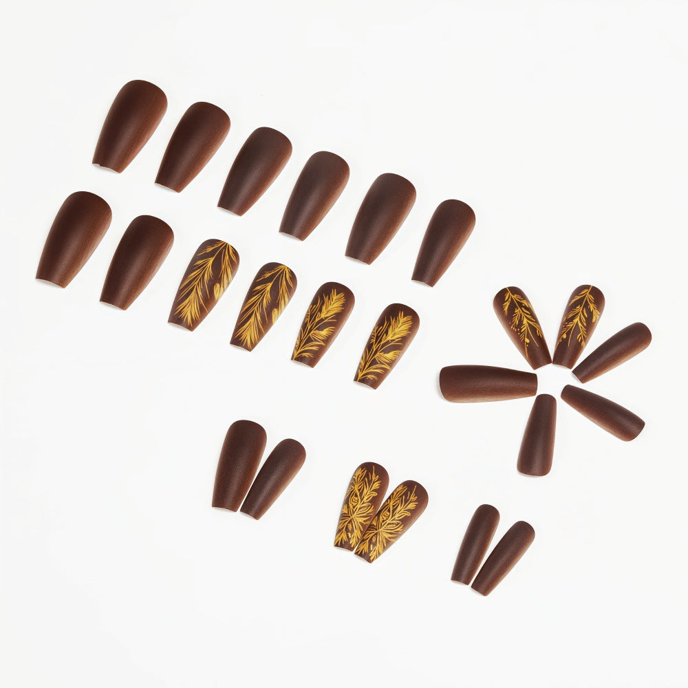 Artificial nails with elegant botanical design Kalsten