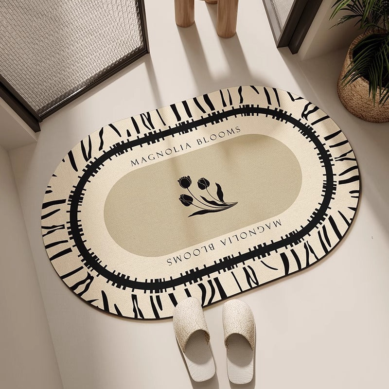 Luxurious Half-Moon Entry Mat for Home Entryway