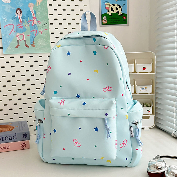 Playful Patterned School Backpack