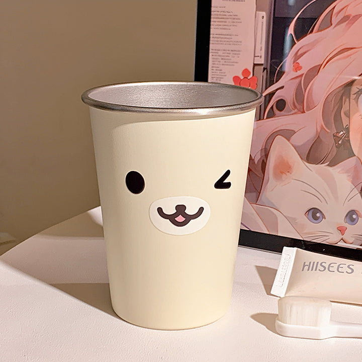 Stainless steel cup with cute seal motif Kalsten