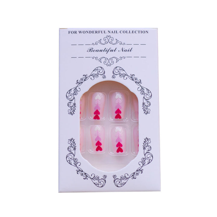Heart-Design Press-On Nail Set Kalsten
