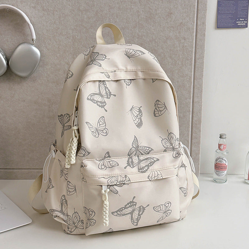 Elegant Butterfly Print Backpack Kalsten