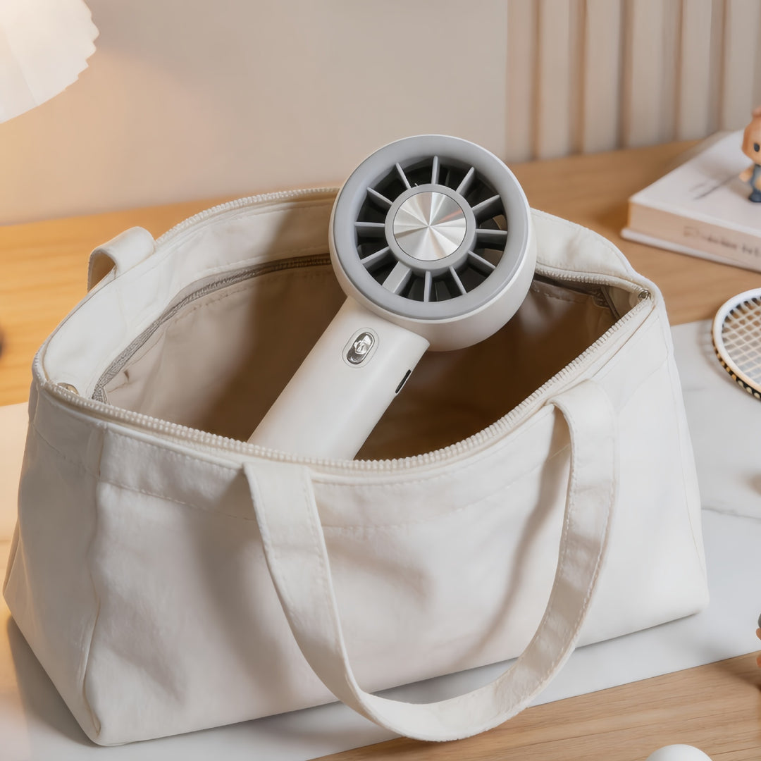 Women portable hand fan with variable speed control Kalsten