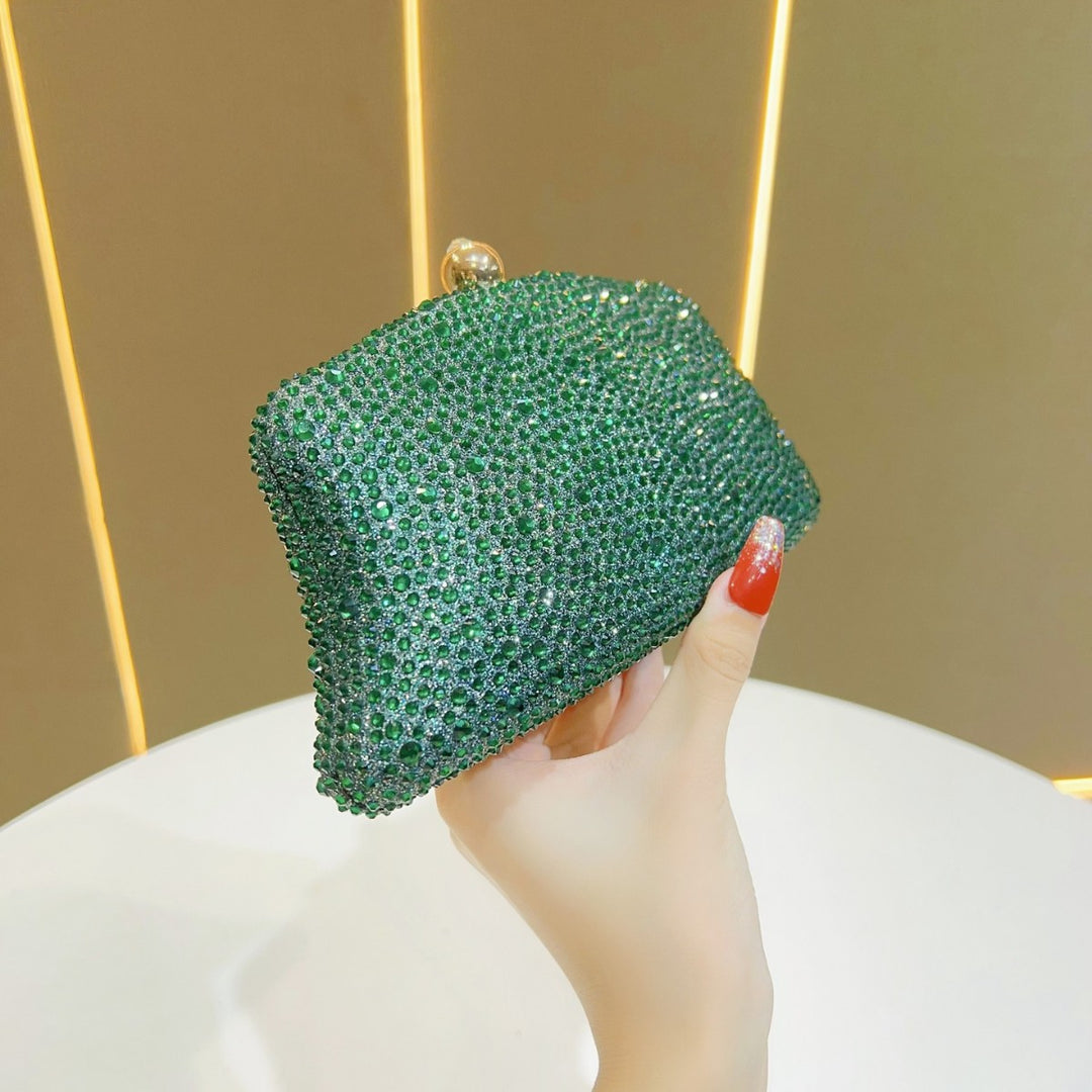 Rhinestone-Studded Evening Clutch