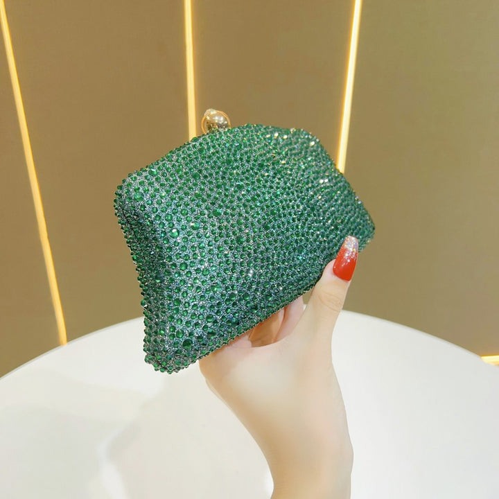 Rhinestone-Studded Evening Clutch
