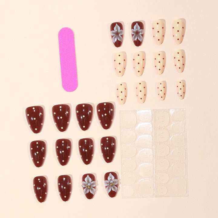 Elegant 3D Floral Accent Nail Art Extensions Kalsten 1789713235