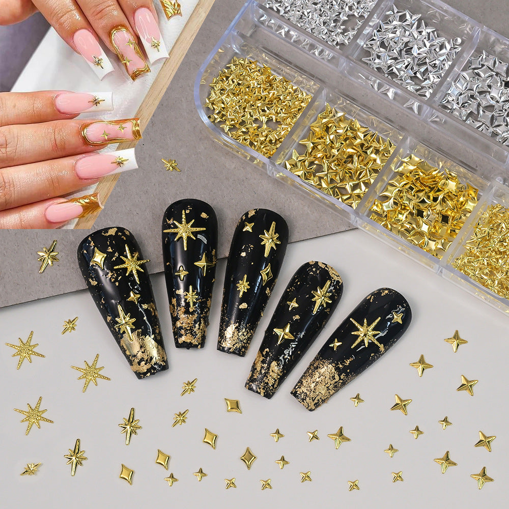 Premium Nail Art Star and Moon Charms