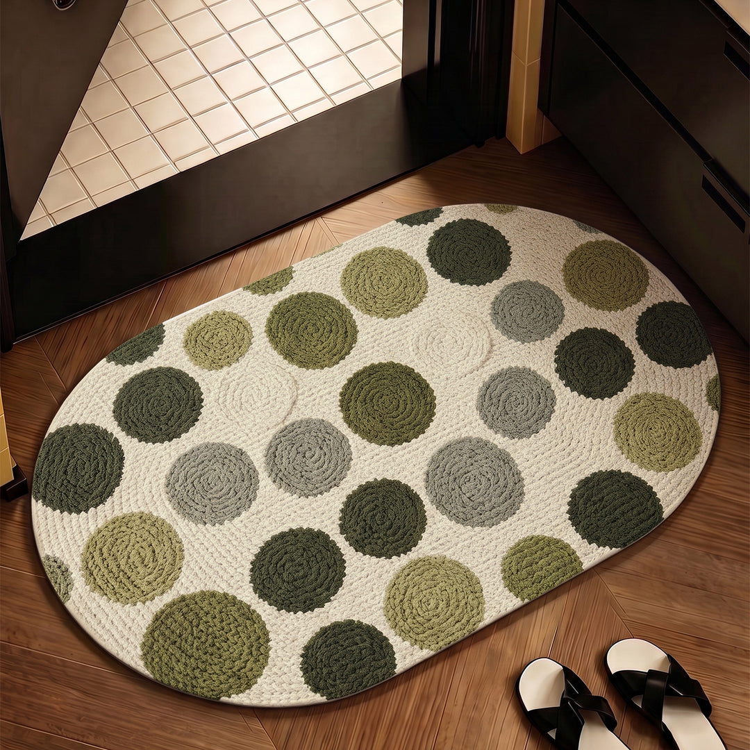 Textured Wave Pattern Area Mat Kalsten