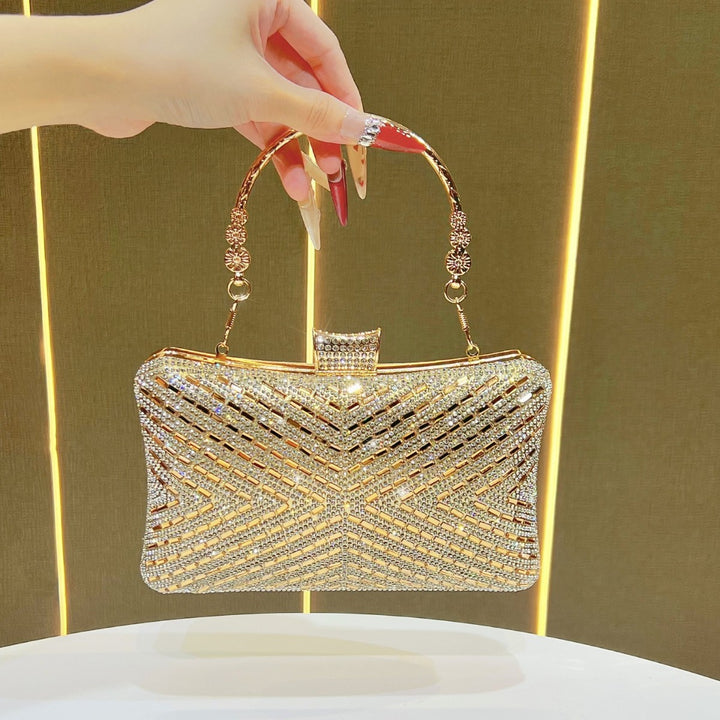 Glamorous Rhinestone Detailed Evening Handbag