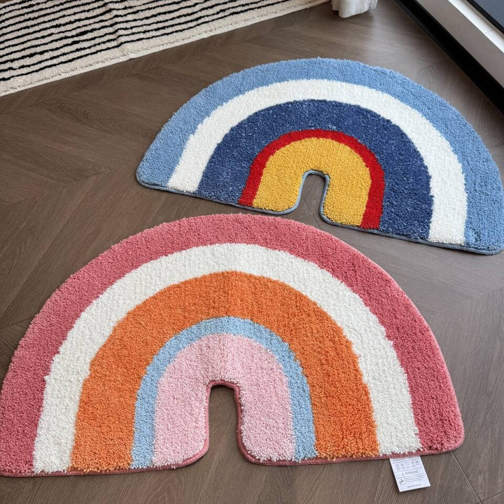 Decorative Crescent-Shaped Bath Mat