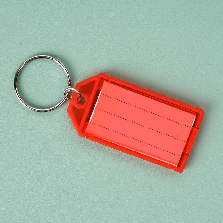 Unisex keychain with reusable label field Kalsten