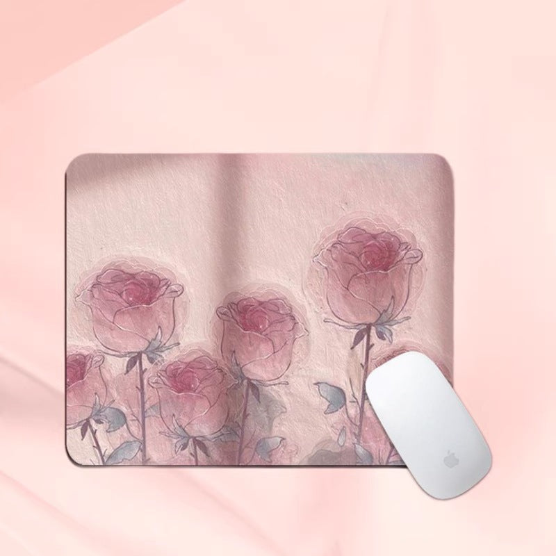 Personalized Floral Mouse Pad