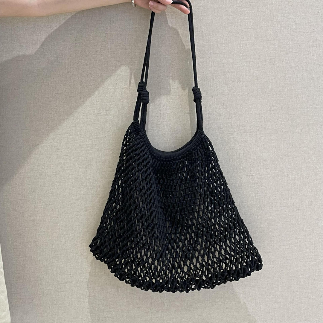 Net tote bag in boho style Kalsten