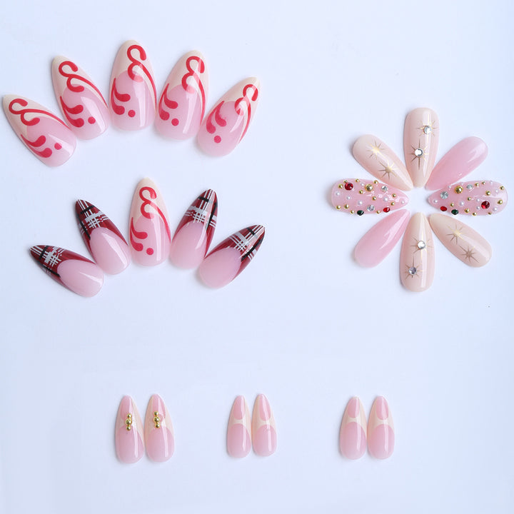 Artificial nails with sparkling details Kalsten