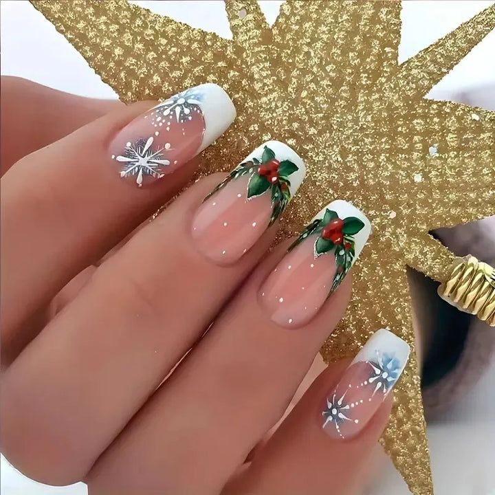 Artistic Winter-Themed Nail Art Kalsten