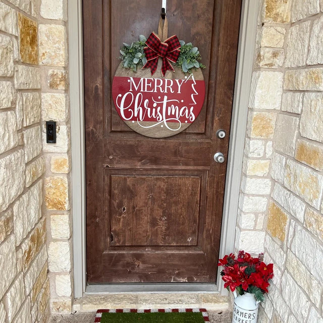 Festive Holiday Welcome Sign