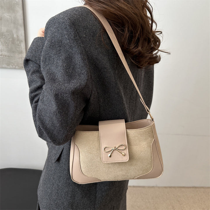 Stylish Faux Suede Handbag Kalsten