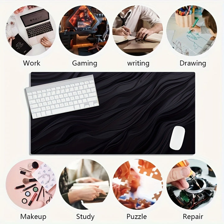 Artistic Wave Design Desk Mat Kalsten