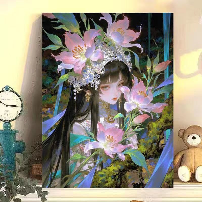 Floral Fantasy Art Canvas Print Kalsten
