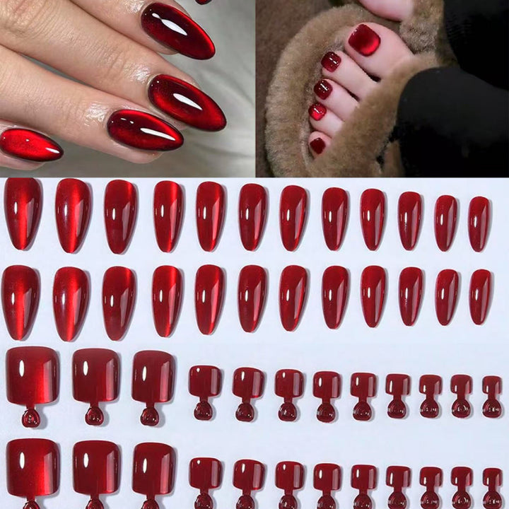 Artificial Nail Set with Shiny Effect Kalsten