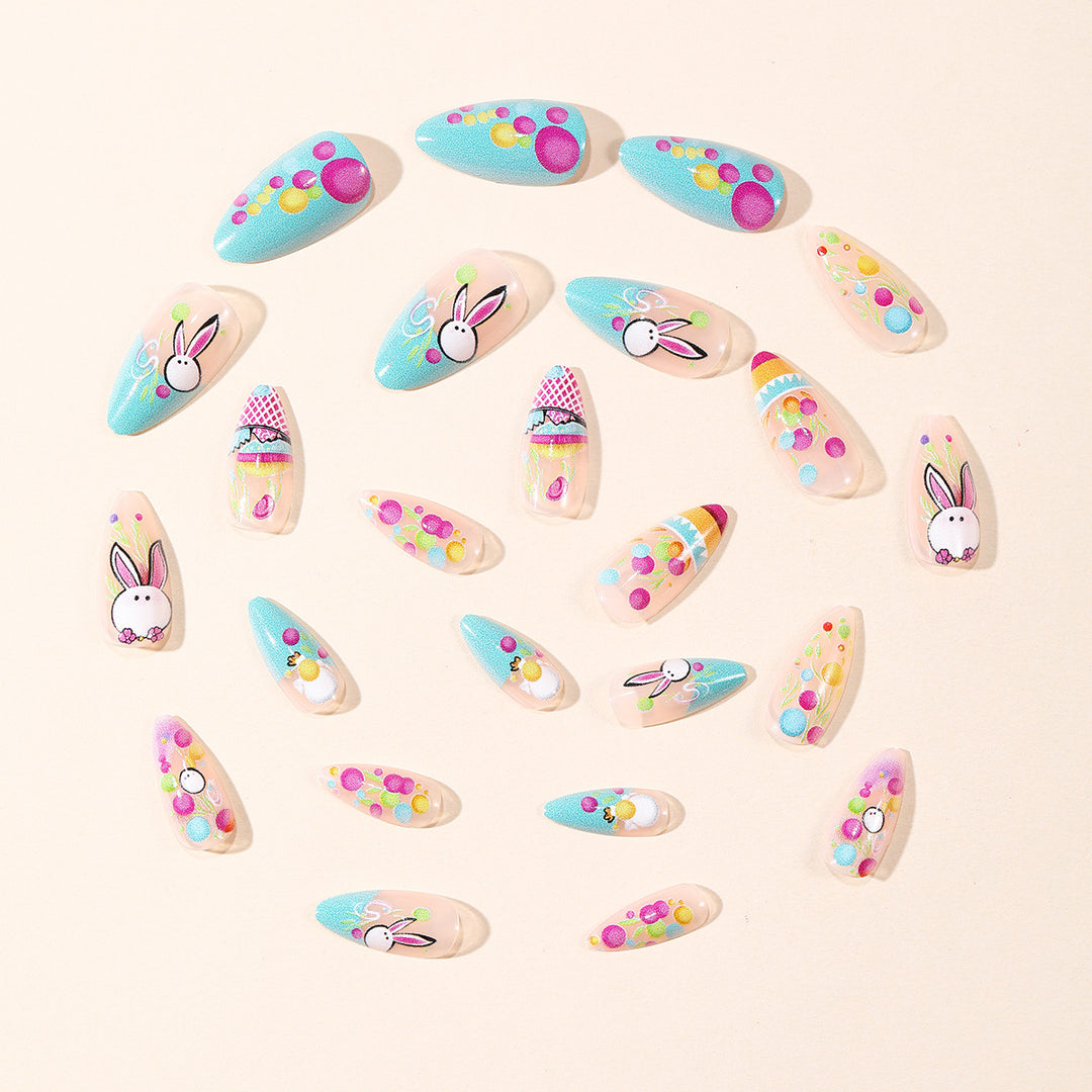 Playful Easter-Themed Nail Art Extensions Kalsten