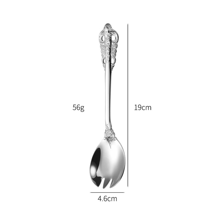 Elegant fish fork with artistic handle design Kalsten