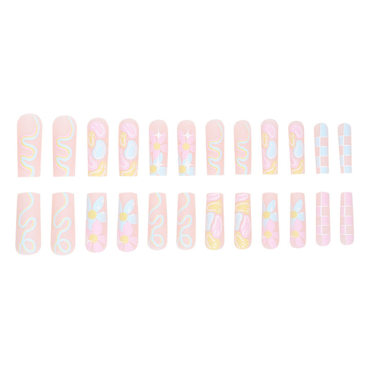 Artistic Long Press-On Nails Kalsten