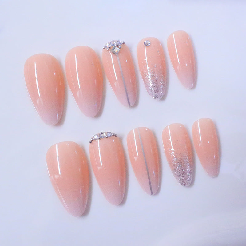Glamorous Rhinestone-Embellished Nail Art Extensions Kalsten